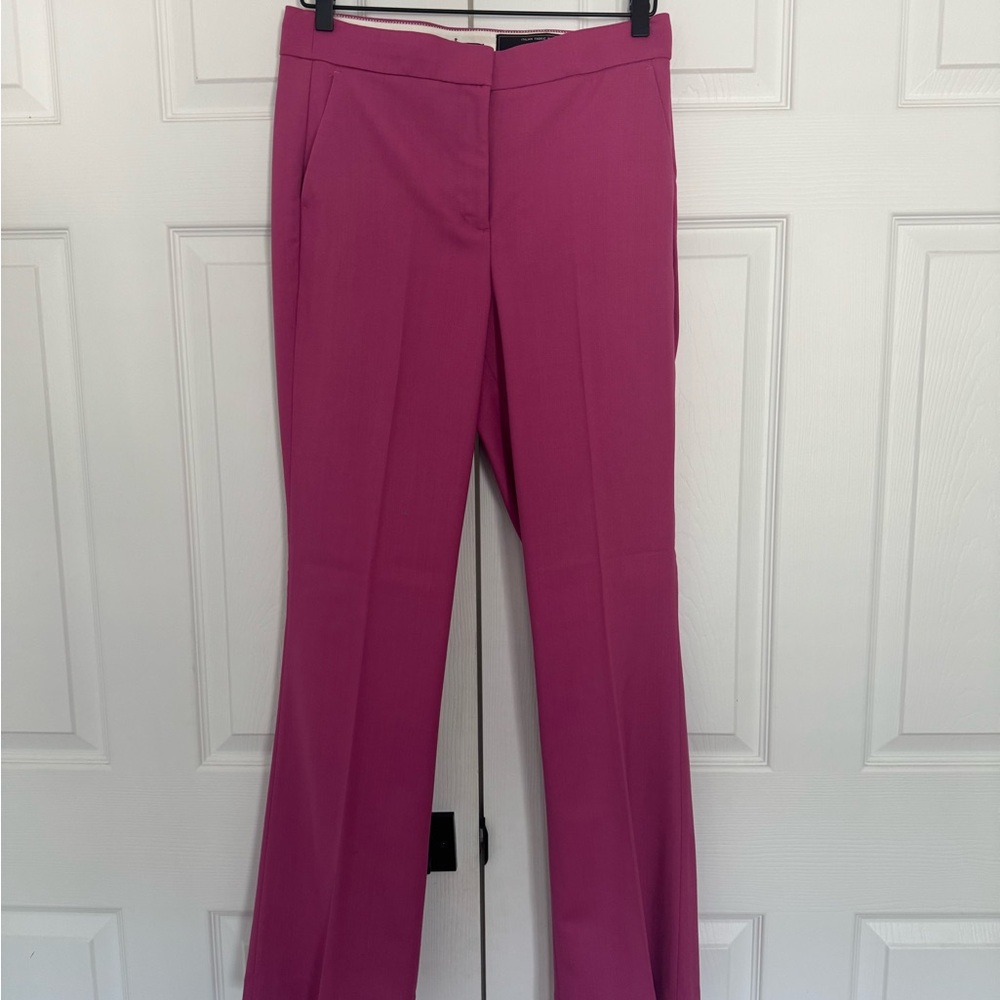J. Crew Magenta -Pink Willa Suit Pants - Italian fabric never worn NWT